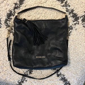 Michael Kors black leather purse